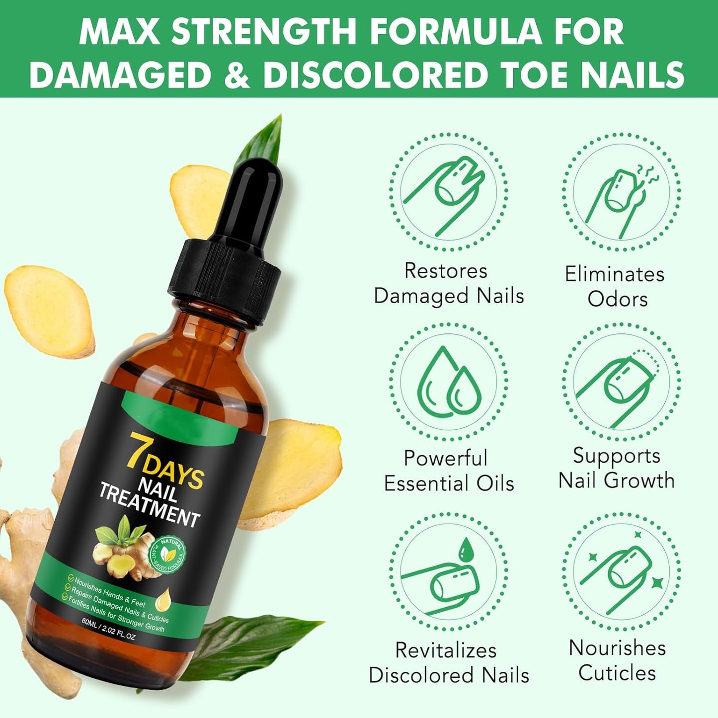 Sérum Antihongos King of Ginger - Devuelve la Salud a tus Pies