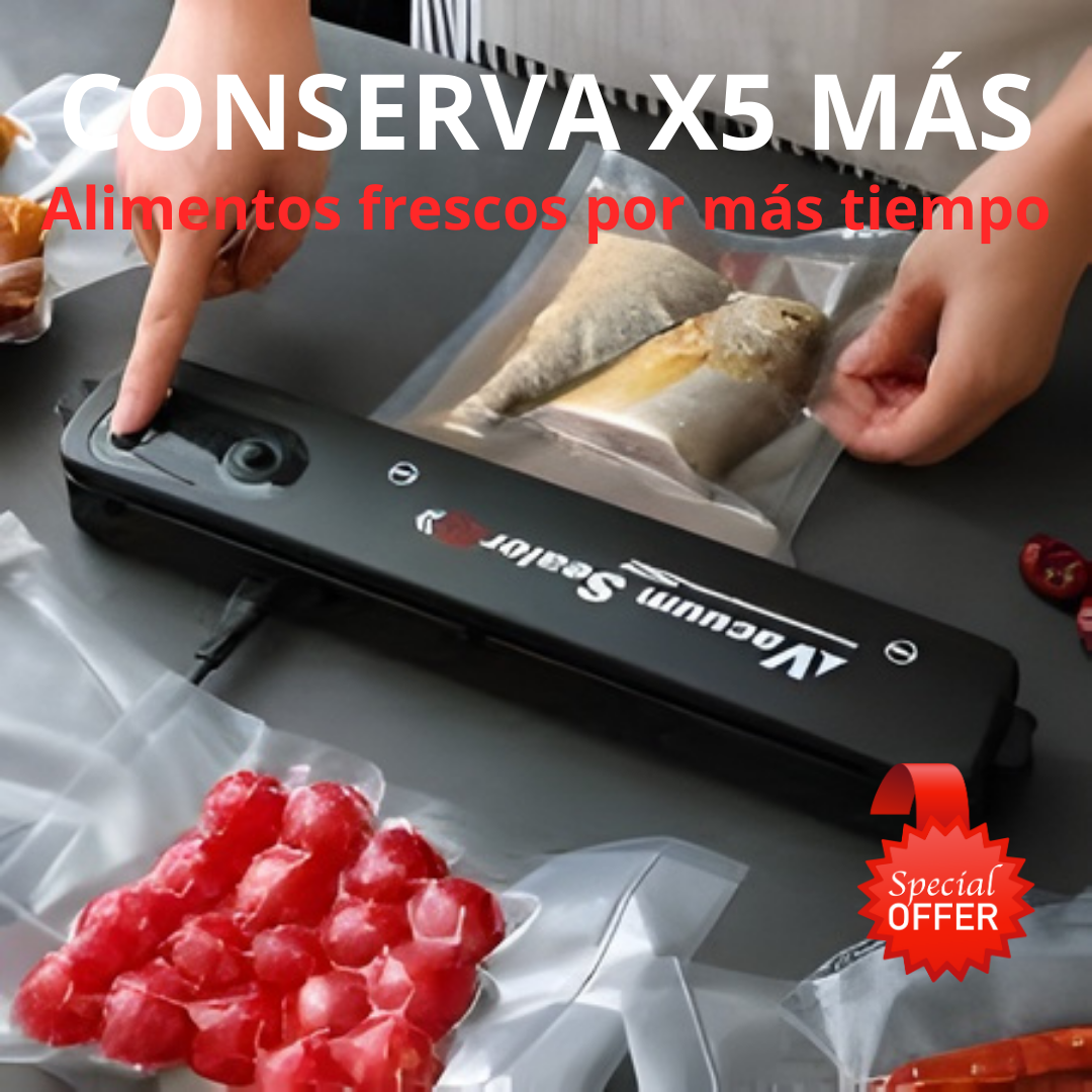 Máquina Selladora al Vacío -  Tus Alimentos Frescos por más Tiempo