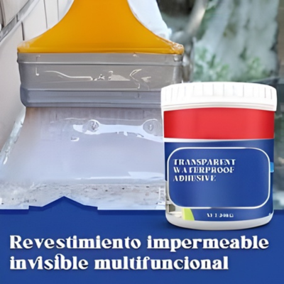 3 ADHESIVO TRANSPARENTE TAPA GOTERA AZUL