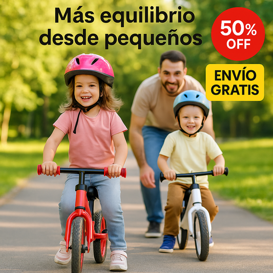 Bicicleta De Aprendizaje Color Rojo - Regala Aprendizaje y Diversión a tus Hijos/as en Navidad 🎄