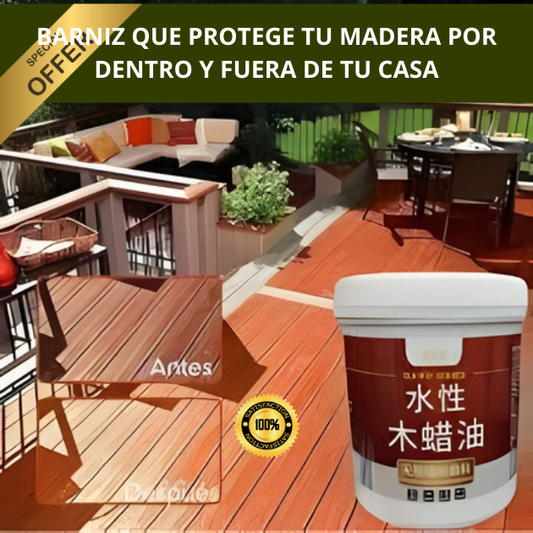 Barniz Sellador Petrificante para Maderas 500g - ¡Restaura, Protege y Más!