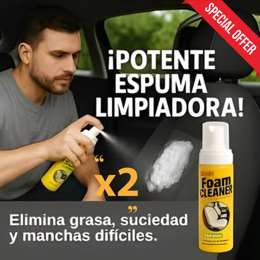 Pack X2 Foam Cleaner Spray - Solución Efectiva para las Manchas más Difíciles